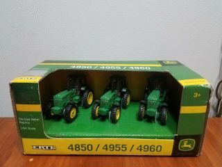 1/64 John Deere 4850 4955 4960 Tractor Set In Package - 4x4 - Caseih -