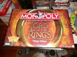 Monopoly Lord Of The Rings Trilogy Edition Parker Brothers 