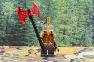 Lego Mini Figure Hobbit Dain Ironfoot Lord Of The Rings From Set 79017