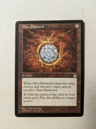 Mtg Mox Diamond X1 X1 Artifact Stronghold Magic The Gathering