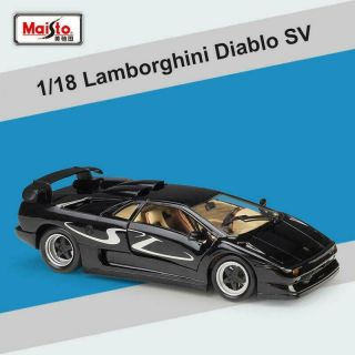 Maisto Special Edition 1/18 Diecast Lamborghini Diablo Opening Rear Hood,  Doors