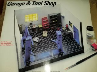 1:24th Scale Model Garage Accessories Kit,  Assorted Diorama Tools