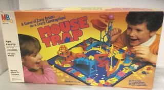 1986 Vintage Mouse Trap Board Game (complete Except Missing 1 Cheese Card)
