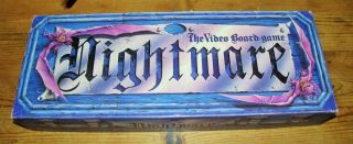 Nightmare Video Board Game Vhs Horror 1991 Chieftain Products Missing 1 Blue Key