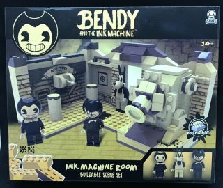 Bendy And The Ink Machine Ink Machine Room Buildable Scene Set Kid Childrens Toy