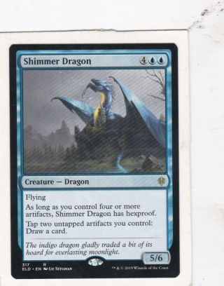 Magic: Mtg: Throne Of Eldraine: Shimmer Dragon