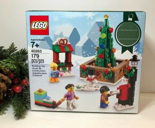 Nisb: ©2017 Lego® Seasonal Set 40263 Christmas Town Square - Retired & Nm