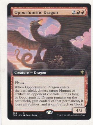 Magic: Mtg: Throne Of Eldraine: Opportunistic Dragon (extended Art) 364