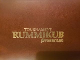 Rummikub Vintage Pressman Tournament Game Complete In Case