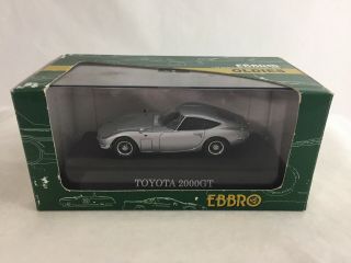 1/43 Ebbro Oldies Toyota 2000gt,  Silver,  106