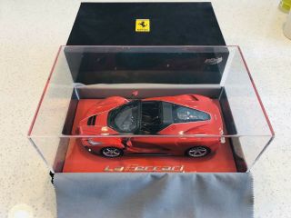 1/18 Bbr Ferrari Laferrari Aperta Rosso Corsa Deluxe Red Lether No Mr Autoart