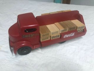 Rare Smitty Toys Smith Miller Coca Cola Truck Metal Cab Wood Back
