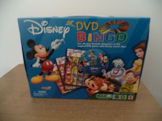 Disney Dvd Bingo For Ages 4,  2 - 6 Players Family Fun Carrying Case.
