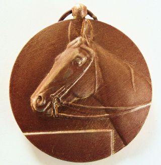 Bronze Horse Medal From Belgium By Heusers