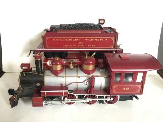 Bachmann G Scale Model Trains Atchison Topeka Santa Fe Steam Engine W/ Sound