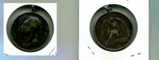 Duke Wellington Waterloo 1815 Silver Medal Vg 6988m