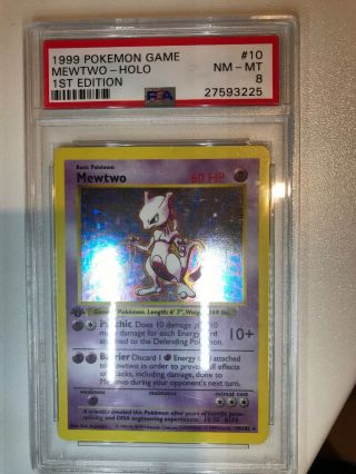 Mewtwo Psa 8 1st Edition Shadowless