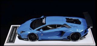 1/18 Davis Giovanni Lb Performance Lamborghini Aventador Light Met.  Blue N Mr Fx