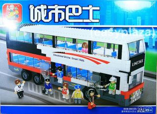 City Double - Deck Bus (741pcs) Building Blocks Brick Set B0335 Sluban Diy Toy