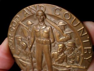 Large Bronze American Legion Medal School Award