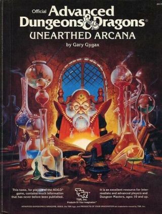 Unearthed Arcana 2017 Players Handbook Tsr Dungeons Dragons D&d Guide Ph Game