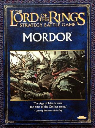 Mordor War Of The Ring Lotr Lord Of The Rings Strategy Battle Game