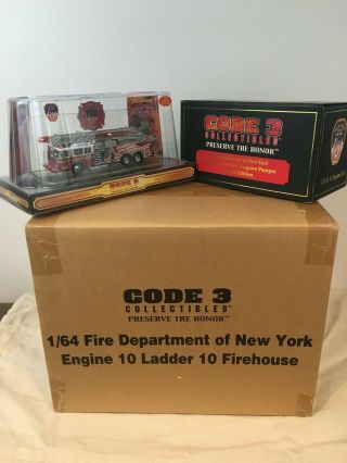 Code 3 Fdny Tenhouse Station Set With Apparatus E10 & L10