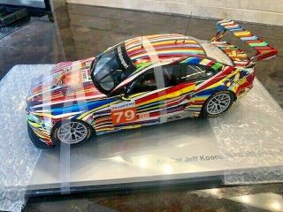 Rare Nib Bmw Jeff Koons Art Car,  2010 M3 Gt2 1/18th Scale 80 43 2 210 048