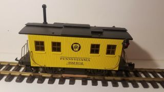 Aristo - Craft Art - 46951 Track Cleaning Caboose - Yellow G Scale Pennsylvania 4924