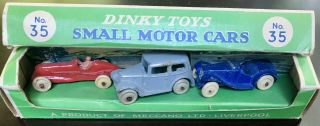 Dinky Toys Pre War Display Set Boxed 35a Exc.