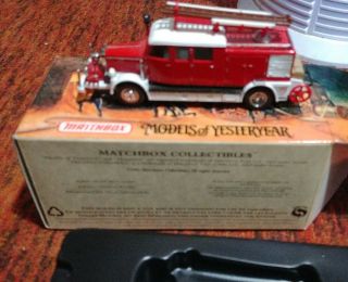 Matchbox Models Of Yesteryear Yfe07 - 1938 Mercedes - Benz Ks - 15 Fire Truck