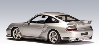 PORSCHE 911 (996) TURBO COUPE GT2 SILVER BY AUTOart 1:18 VERY RARE DISCONTINUED 2