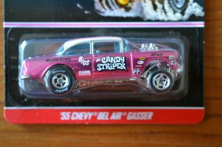 Hot Wheels RLC Exclusive Candy Striper ' 55 Chevy Bel Air Gasser 2014 - Real Deal 3