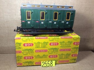 Lgb 3050 3rd Class Compartment Coach G Scale Made In Germany Box,  Lit