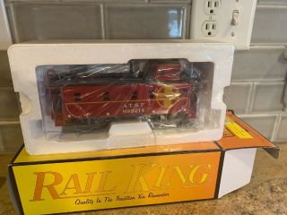 Rail King By Mth Electric Trains Santa Fe Offset Steel Caboose