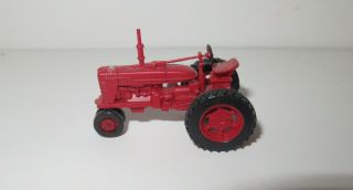 Ho Scale Red Farm Tractor