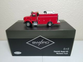 Peterbilt 335 Mechanic Service Truck (red) By Sword 1:50 Model Sw2045 - R