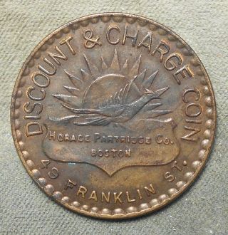 Charge Coin: Alpert Ma 115hpd,  Horace Partridge & Co. ,  Boston,  32mm,  Rarity - 1 Bz