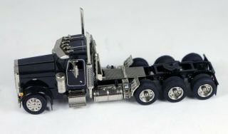 Cmc 14012 Peterbilt 379 Tractor (4 Axle) Black Factory Painted Ho Scale 1/87