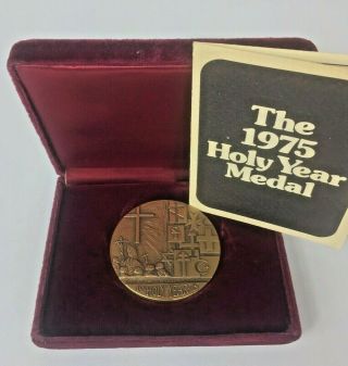 Bronze 1975 Holy Year Medal Renewal And Reconciliation Medallic Art Co.  Pope