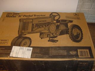 John Deere Model A Narrow Front Diecast Pedal Tractor By Ertl Never Assembled