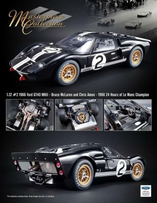 Acme M1201001 1:12 Ford Gt40 Mkiib 1966 Le Mans Winner Bruce Mclaren/chris Amon