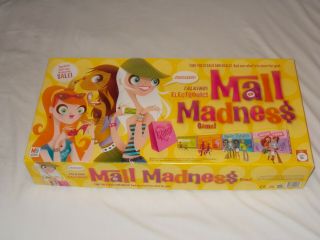 2004 Electronic Mall Madness Milton Bradley Board Game 100 Complete Un - Punched