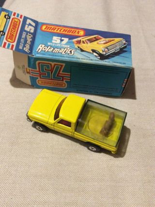 Matchbox Superfast 57c Ford Wild Life Truck Yellow / 1973
