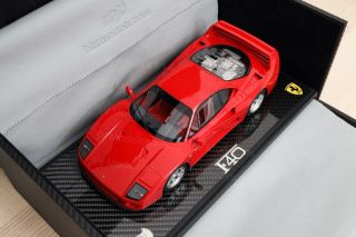 Bbr Premium 1:18 Ferrari F40 Red With Sliding Lexan Window Rosso Corsa 322