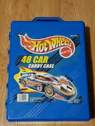 Vintage 1999 Mattel Hot Wheels - 48 Car Carry Case - A4