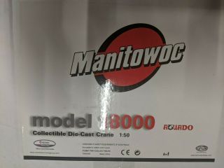 Manitowoc 18000 Crawler Crane Red & Extension Kit By Twh 1:50 Scale 005