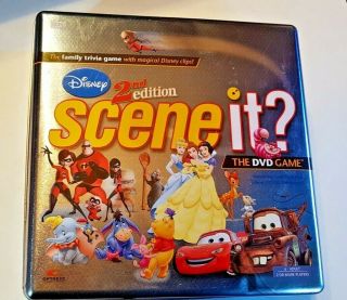 Disney Scene It? 2nd Edition Dvd Game In Collectors Tin