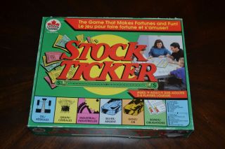 Stock Ticker Board Game Copp Clark 1992 100 Complete