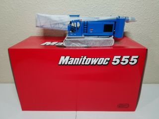 Manitowoc 555 Boom Crawler Crane (blue) By Ccm 1:50 Scale Model